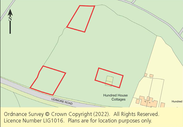 Lot: 57 - THREE PLOTS OF LAND EXTENDING TO OVER HALF AN ACRE -